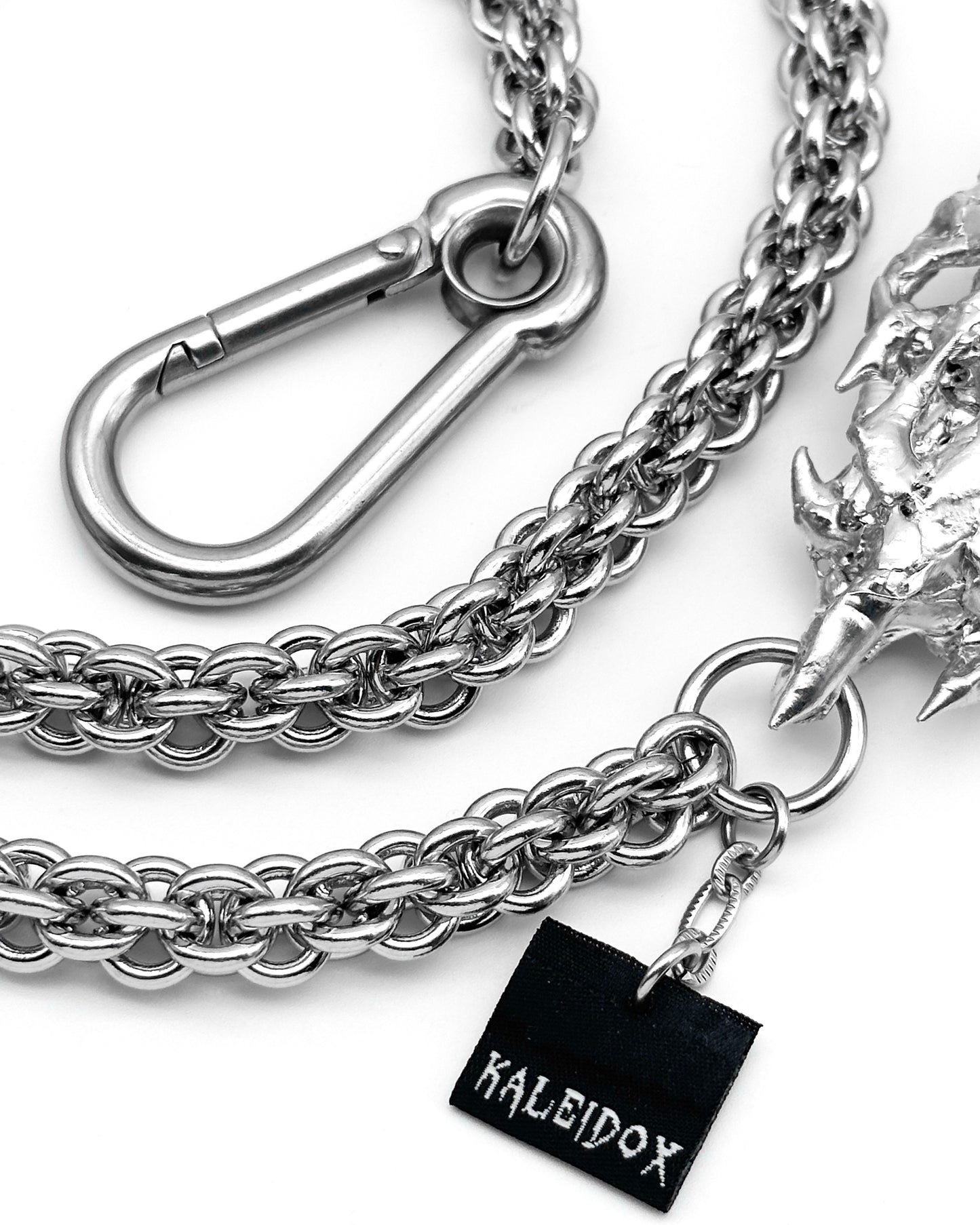 Soldered black gem trousers chain