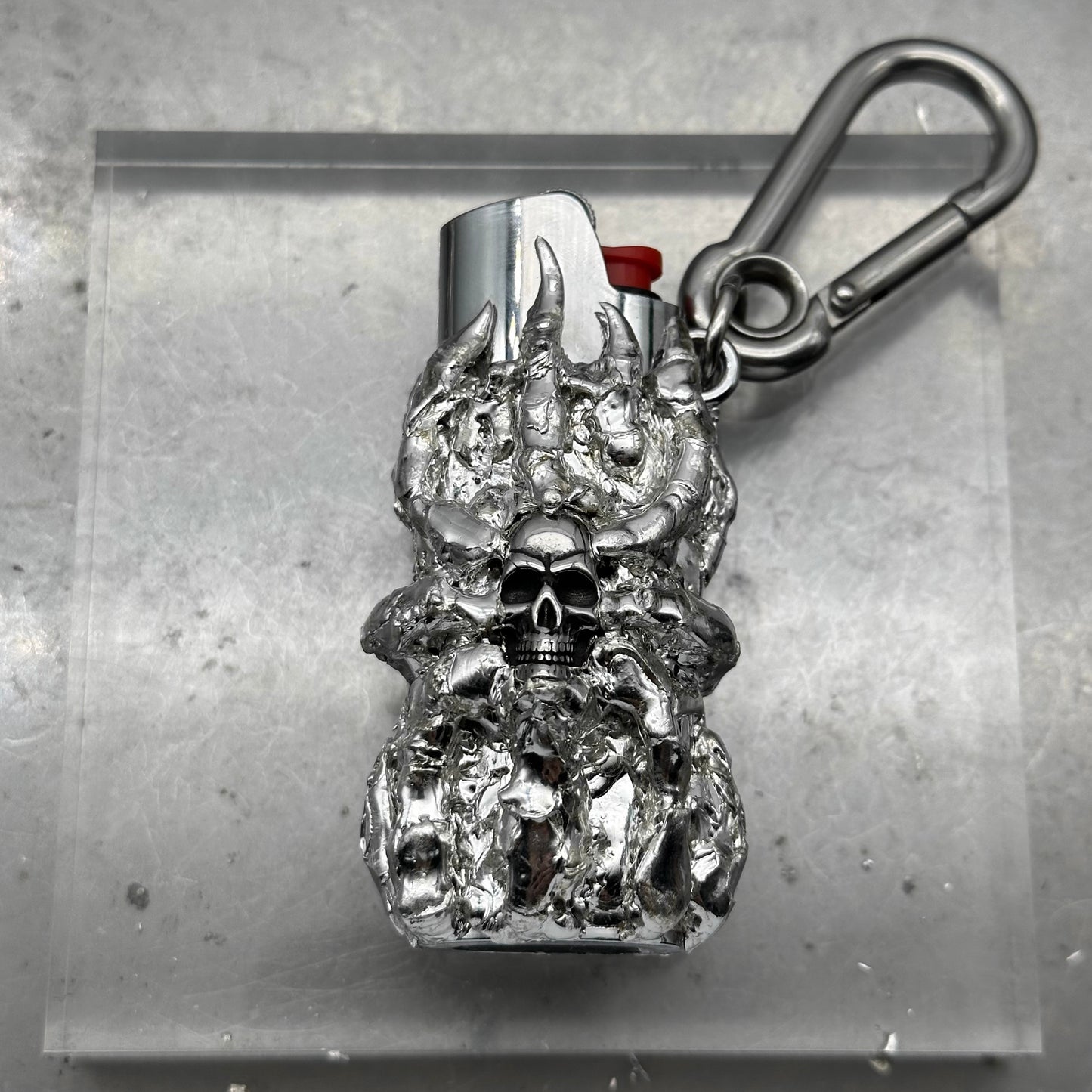 Soldered Skull Lighter Case