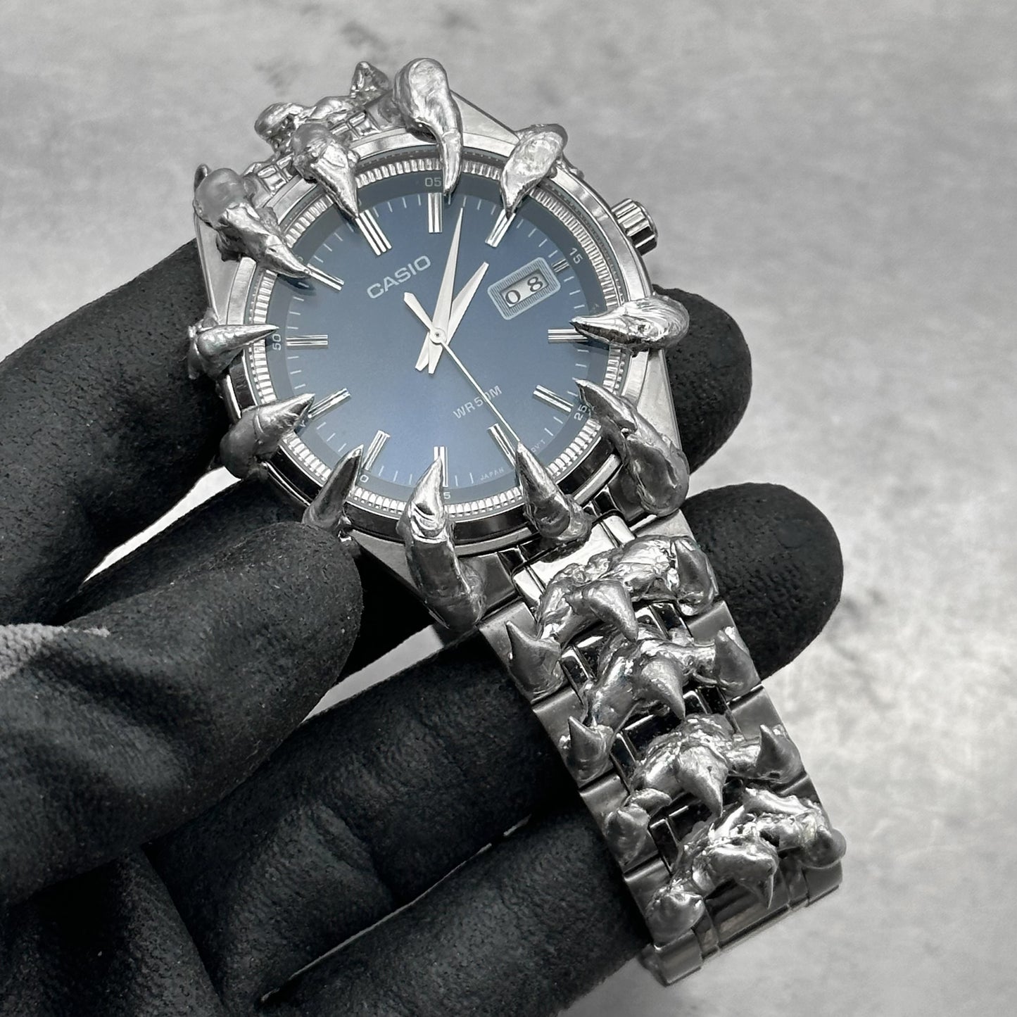 Soldered blue dial watch 40