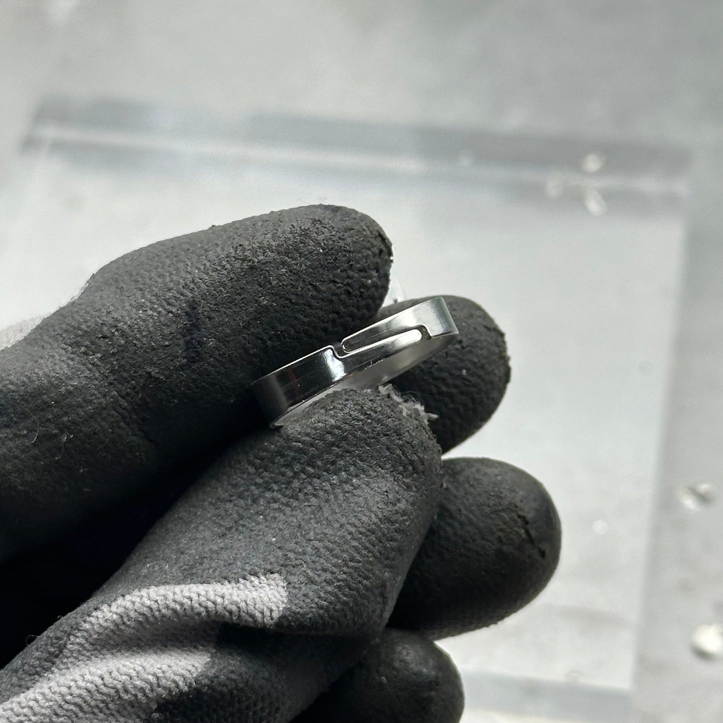 Soldered Gem Open Ring