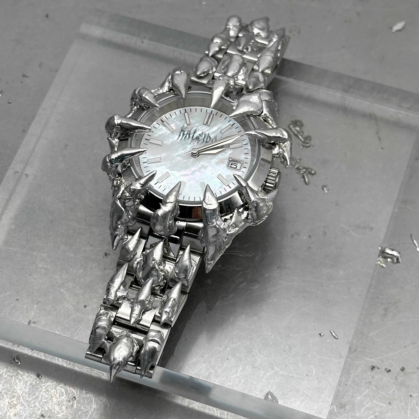 KALEIDOX SOLDERED PEARL DIAL WATCH