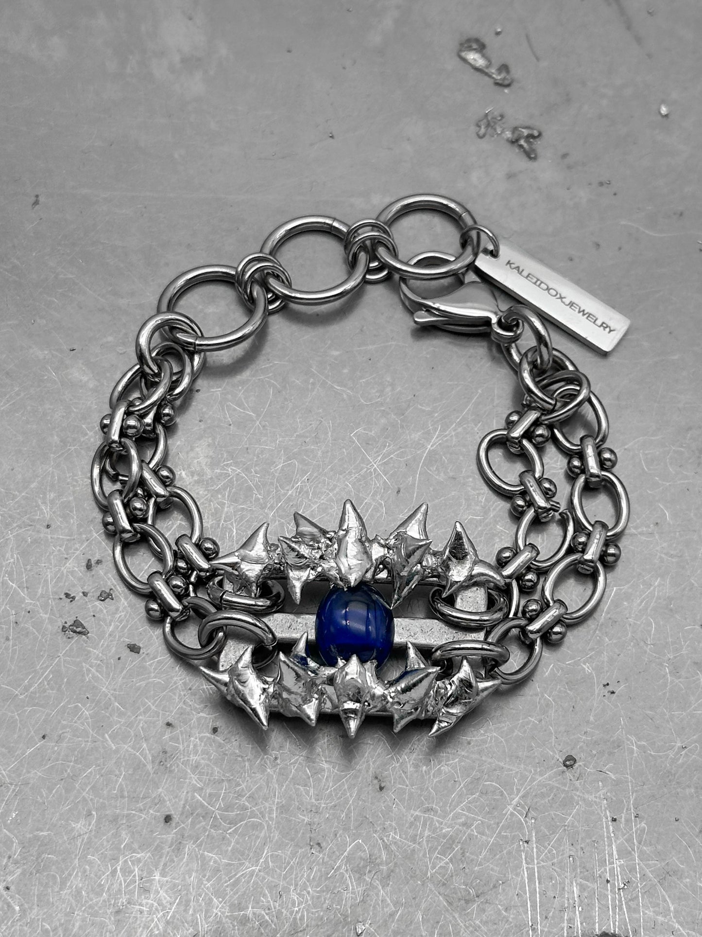 Soldered Gem Thorns Bracelet