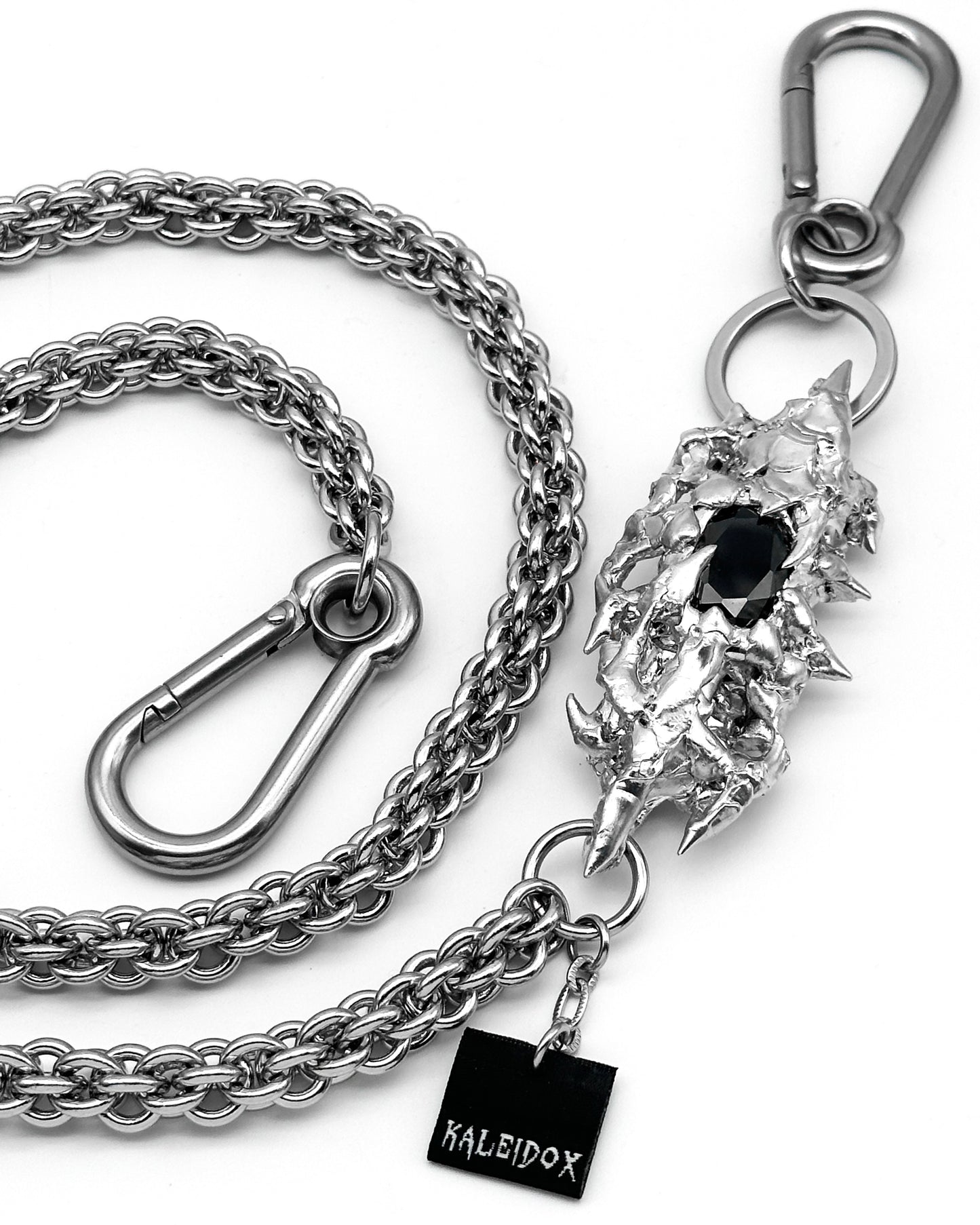 Soldered black gem trousers chain