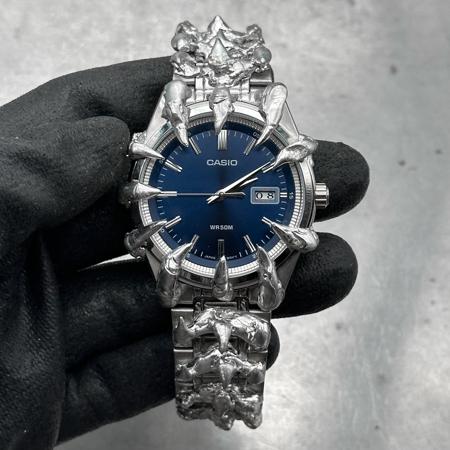 Soldered blue dial watch 40