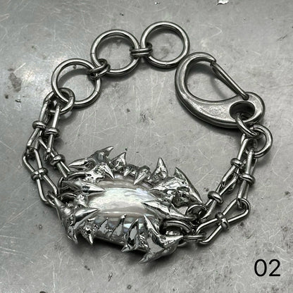Soldered Pearl Thorns Bracelet