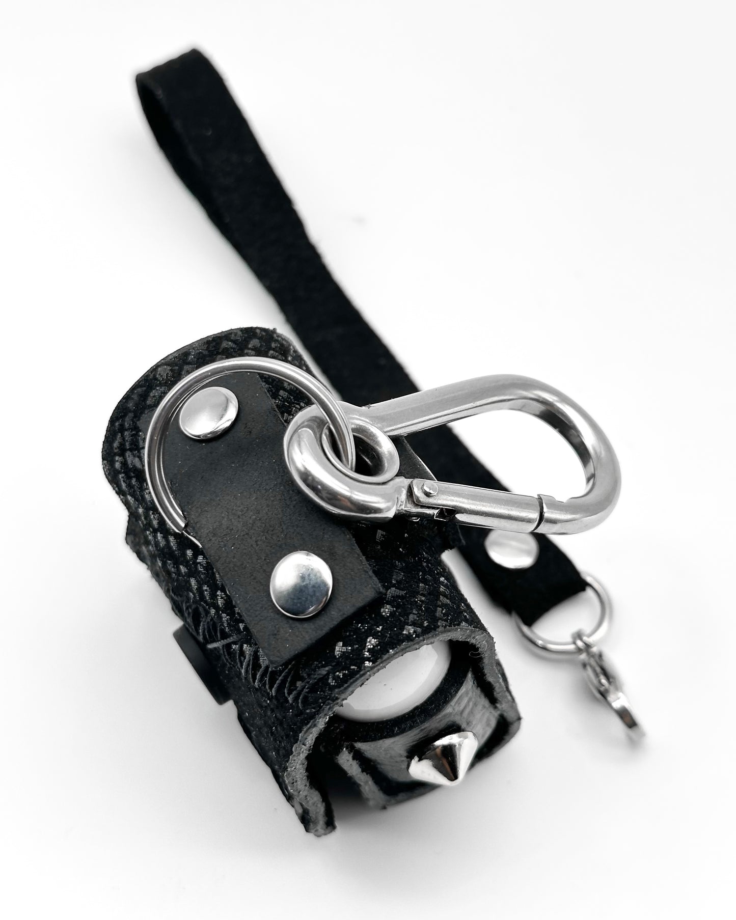 Patchwork Leather Spikes AirPods Case (AirPods 3)