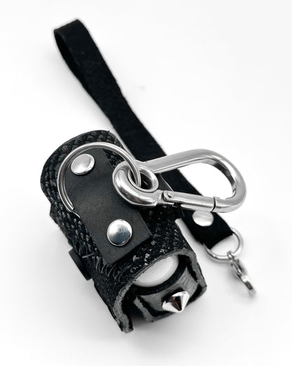 Patchwork Leather Spikes AirPods Case (AirPods 3)