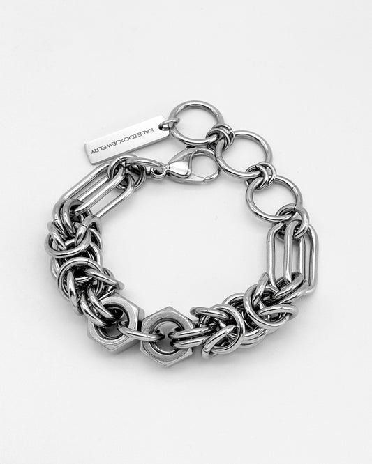 Chainmail Hex Nuts Bracelet