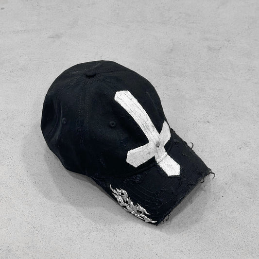 Upside Down Cross Soldered Thorns Cap
