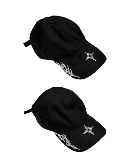 Soldered Thorns & Star Worn Out Caps