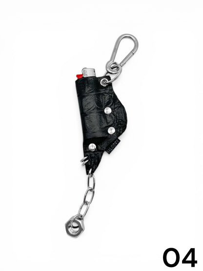 Lighter Case Leather Keychain