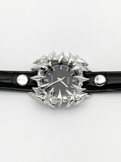Soldered Thorns C Watch With Studded Strap