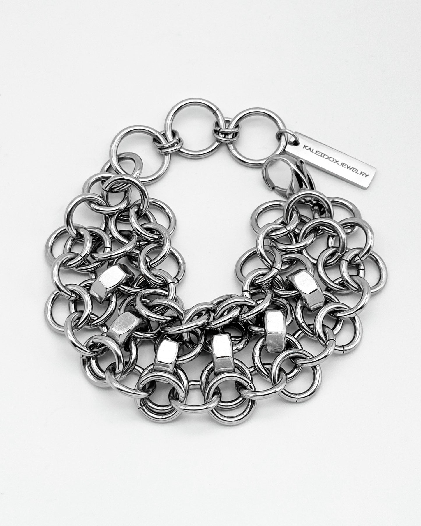 Chainmail Hex Nuts Bracelet