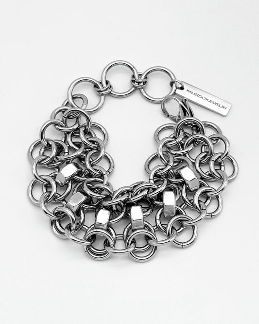 Chainmail Hex Nuts Bracelet