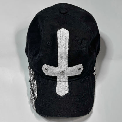 Upside Down Cross Soldered Thorns Cap 02