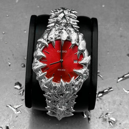 Soldered red dial watch 50