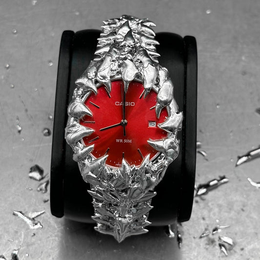 Soldered red dial watch 50