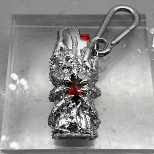 Soldered Red Gem Lighter Case