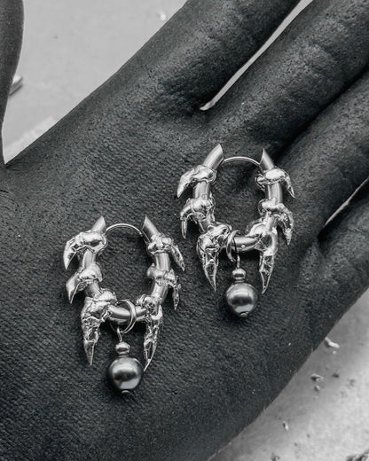 Soldered Spiky Custom Beads Earrings