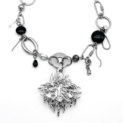 Soldered Pendant Metal Necklace