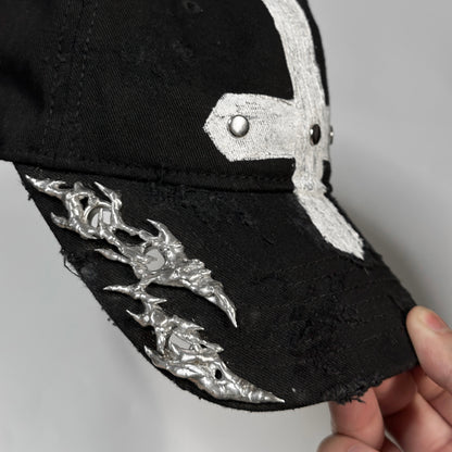 Upside Down Cross Soldered Thorns Cap 02