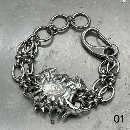 Soldered Pearl Thorns Bracelet