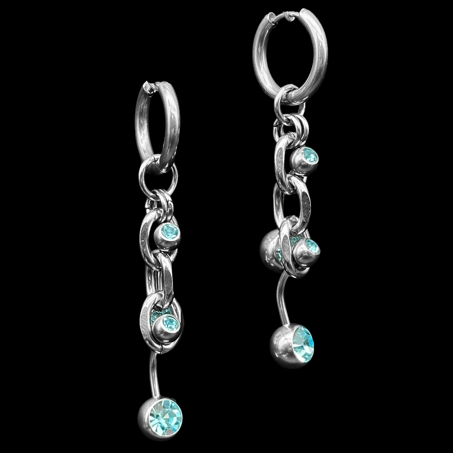Colour piercing earrings