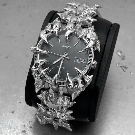 Soldered Dark Grey Dial Watch 53