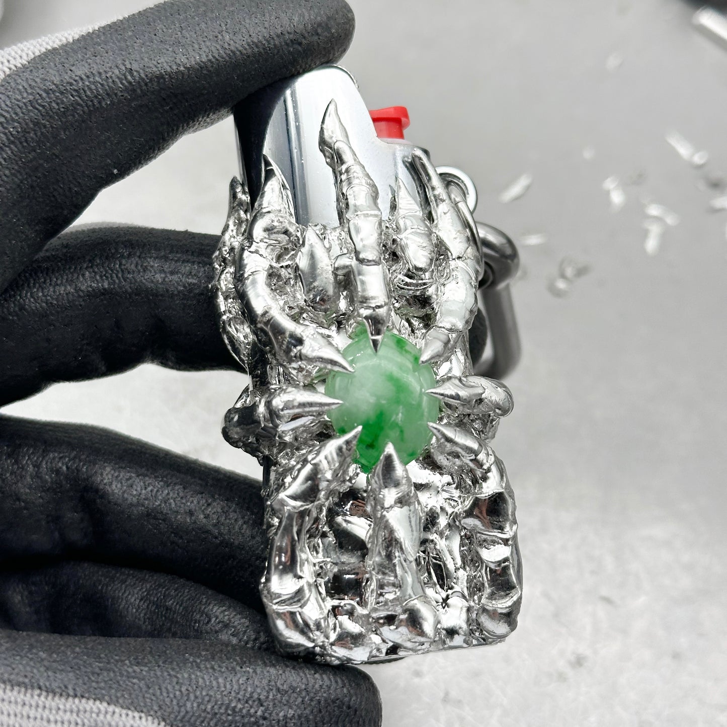 Soldered Jade Lighter Case