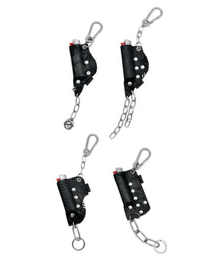 Lighter Case Leather Keychain