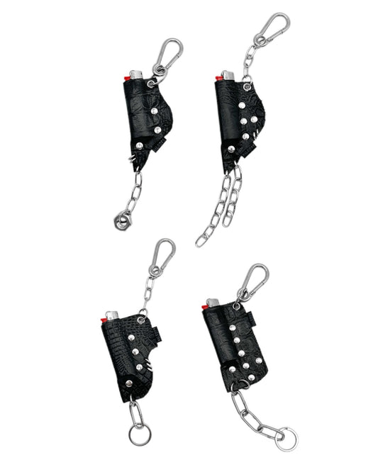Lighter Case Leather Keychain