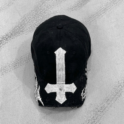 Upside Down Cross Soldered Thorns Cap 03