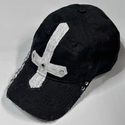 Upside Down Cross Soldered Thorns Cap 02