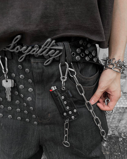 Lighter Case Leather Keychain