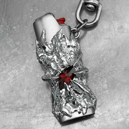Soldered Red Gem Lighter Case