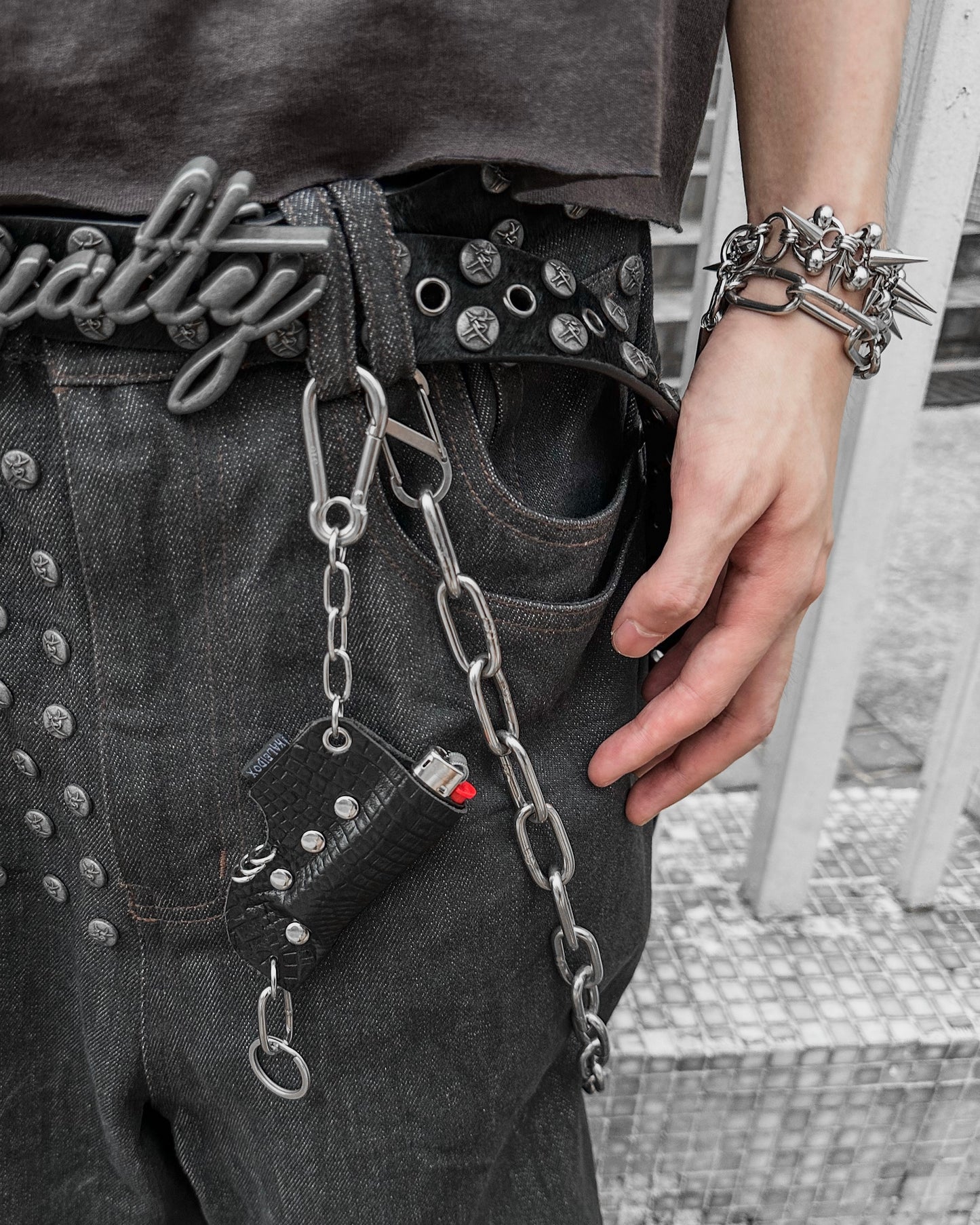 Lighter Case Leather Keychain