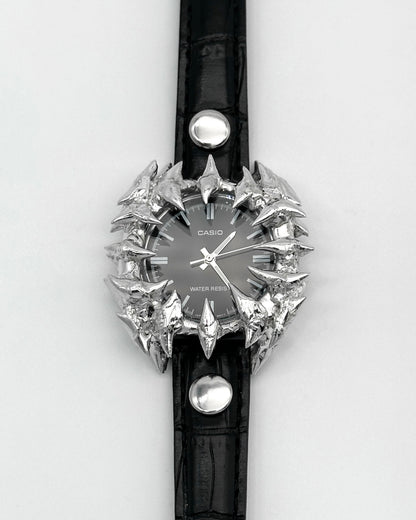 Soldered Thorns C Watch With Studded Strap