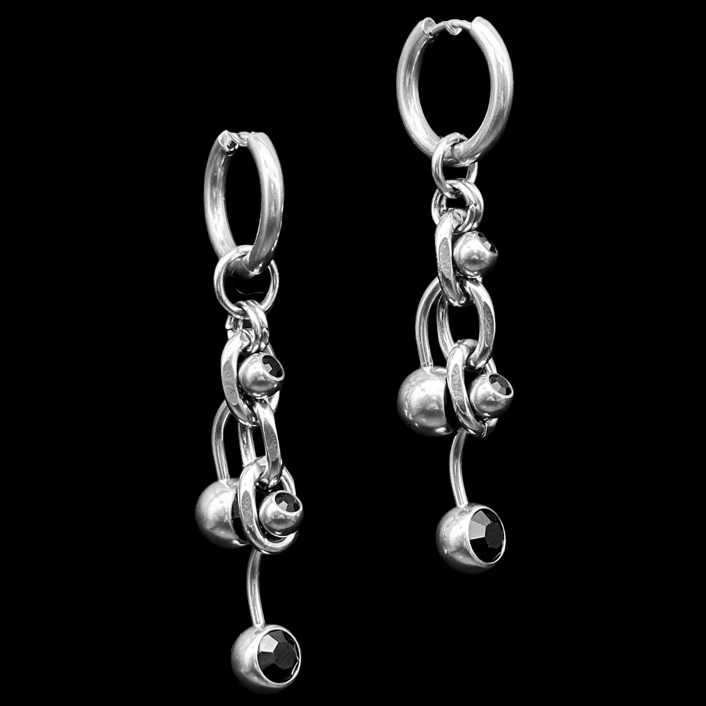 Colour piercing earrings