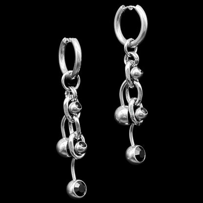 Colour piercing earrings