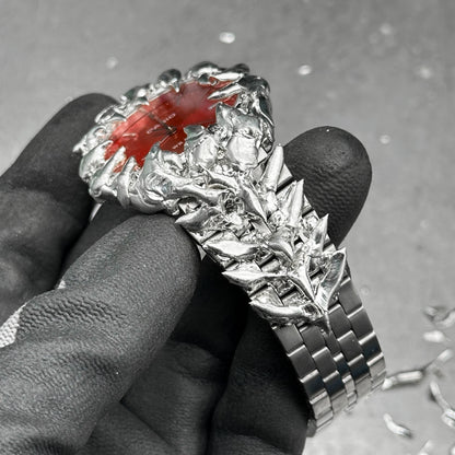 Soldered red dial watch 50