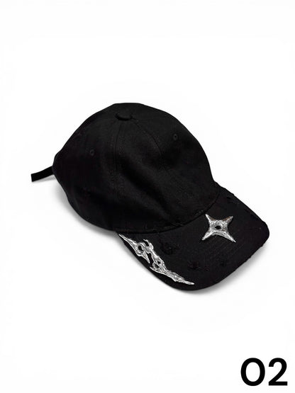 Soldered Thorns & Star Worn Out Caps