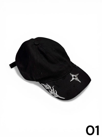 Soldered Thorns & Star Worn Out Caps