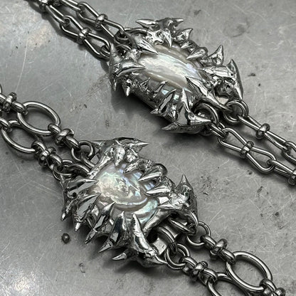 Soldered Pearl Thorns Bracelet