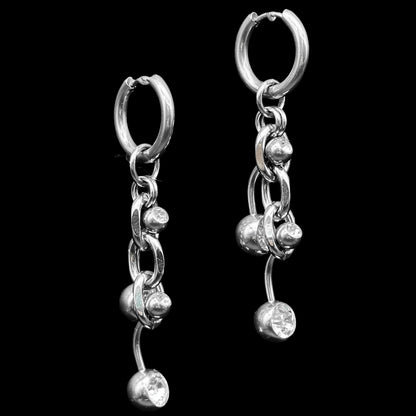 Colour piercing earrings
