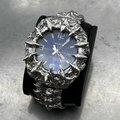 Soldered blue dial watch 44