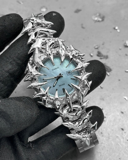Soldered Blue Pearl Dial Watch 68