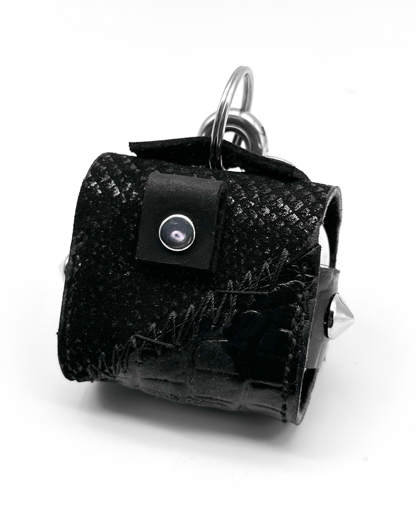 Patchwork Leather Spikes AirPods Case (AirPods 3)