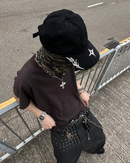 Soldered Thorns & Star Worn Out Caps