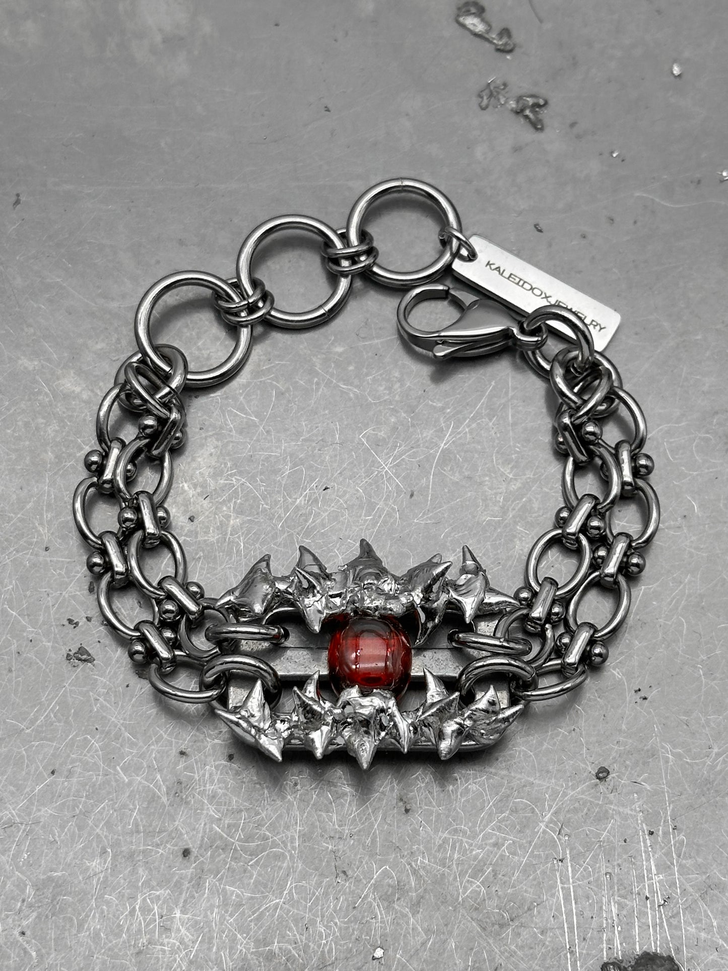 Soldered Gem Thorns Bracelet