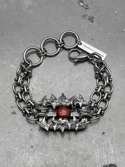 Soldered Gem Thorns Bracelet